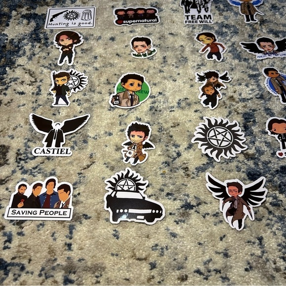 Supernatural 20 No Repeat Stickers - Picture 2 of 7